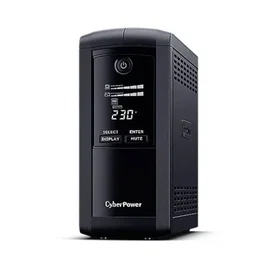 CyberPower VP1000ELCD SAI Interactivo Línea 1000VA / 550W Torre, con AVR, Pantalla LCD, 4 Salidas Schuko y Tecnología de Ahorro de Energía